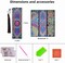 3PCS 5D Diamond Art Leather Bookmarks – DIY Craft Kits with Tassels for Kids, Adults & Book Lovers, Rhinestone Beaded Corner Bookmarks, Christmas Gift